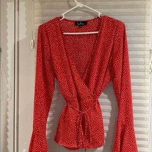 Lulu wrap blouse